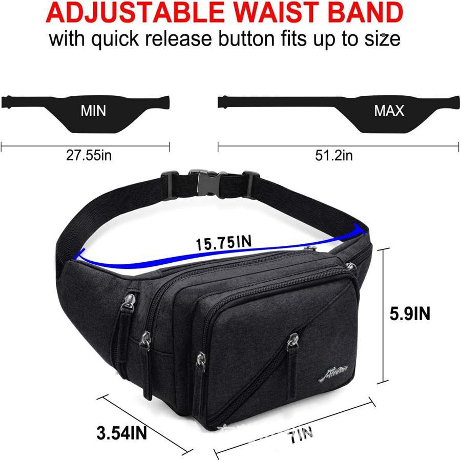 hot-selling men's and women's waist bag with water bottle holder, multi-purpose crossbody bag, fashionable waist bag, men's chest bag, water bottle bag