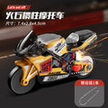 flint inertial motorcycle cool stunt artificial car keychain decompression spark special effects boy small toy