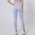 Fashion nude high waist yoga pants women's no embarrassment line breathable sports tights v line hip lifting fitness pants