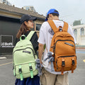 Spring backpack new colorway: mint green schoolbag for middle and high school students, casual travel, couples, and college students - breathable and lightweight