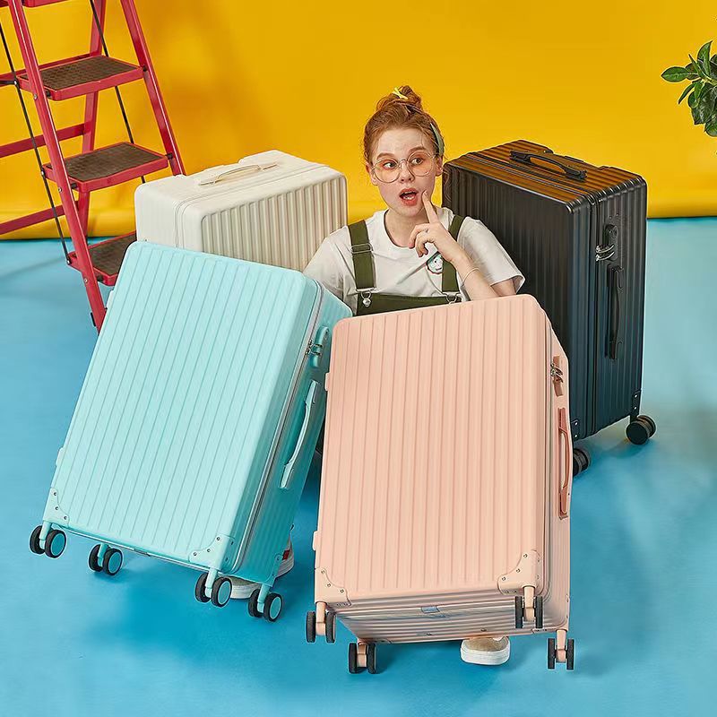 Luggage Internet celebrity female high-value student large-capacity travel male trend 28-inch password universal wheel trolley leather case