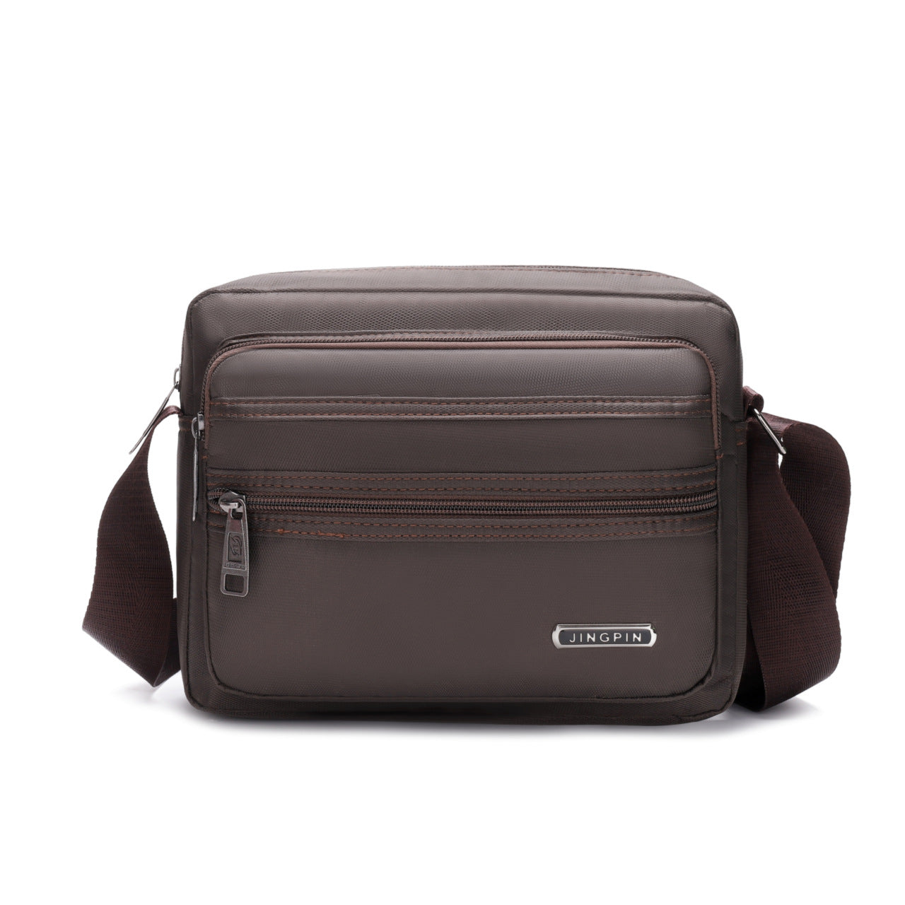 New casual shoulder bag, do business, collect money, messenger bag, men's and women's multi-layer cashier bag, casual large-capacity travel bag
