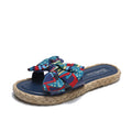 Women's summer sandals & slippers 2023: new fashionable sweet & girly style with bow detail, perfect for beach & casual wear - flat, one-strap design
