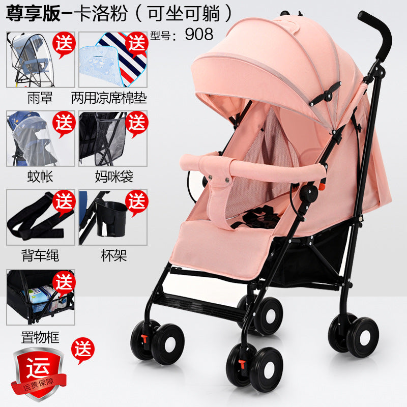 Wholesale baby strollers, umbrella strollers, sit and lie down, lightweight, foldablekids baby umbrella handle stroller, bb stroller, dropshipping