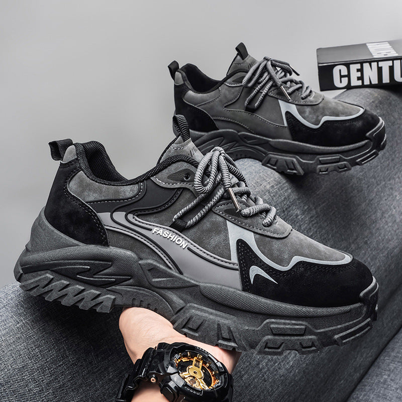 Men's sneakers: 2026 spring collection - thick-soled, non-slip, casual, versatile, trendy student shoes, running shoes for men