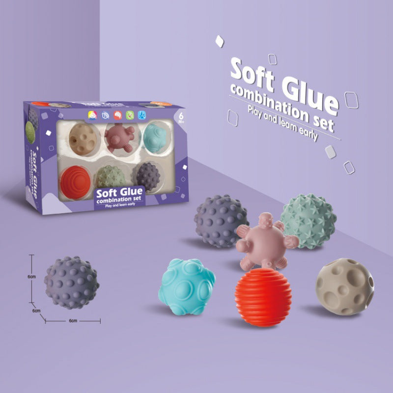 Cross-border infant relief synesthesia ball soft glue can be gnawed, pinched, grasped, tactile perception, educational toys wholesale