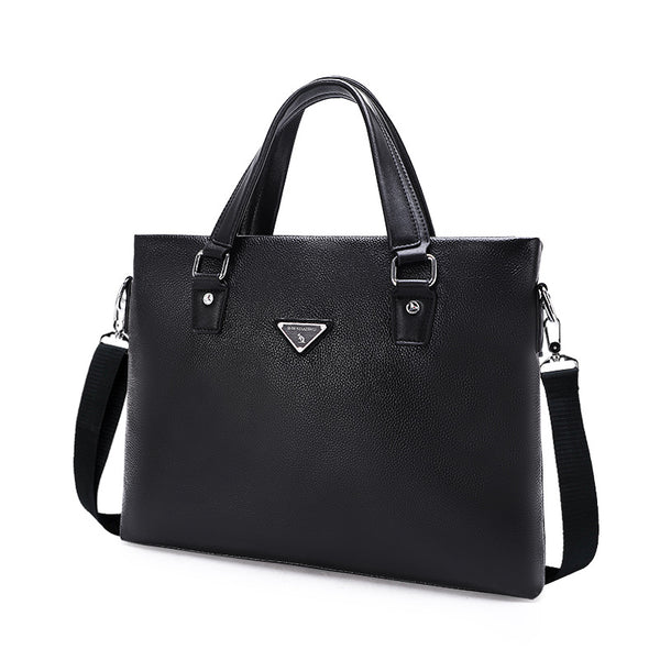 Wholesale men's bags, business leather briefcases, crocodile pattern shoulder messenger bags, men's manufacturers produce portable briefcases