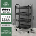 Kitchen storage rack, movablefor home, small trolley, floor-standing multi-layer vegetable basket, vegetable basket, toy storage artifact