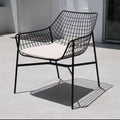 Outdoor table and chair set - rustic iron patio furniture for balconies, commercial use, open-air tea and beverage shops, and casual seating