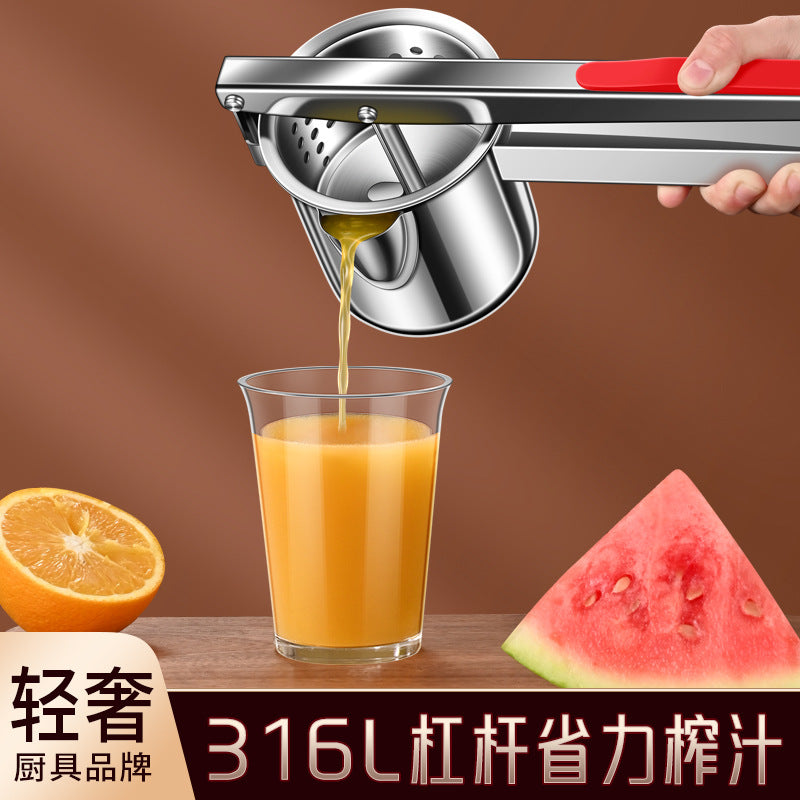 316l stainless steel lemon squeezer - manual juicer for home use - orange, lemon, pomegranate press - lemon clip