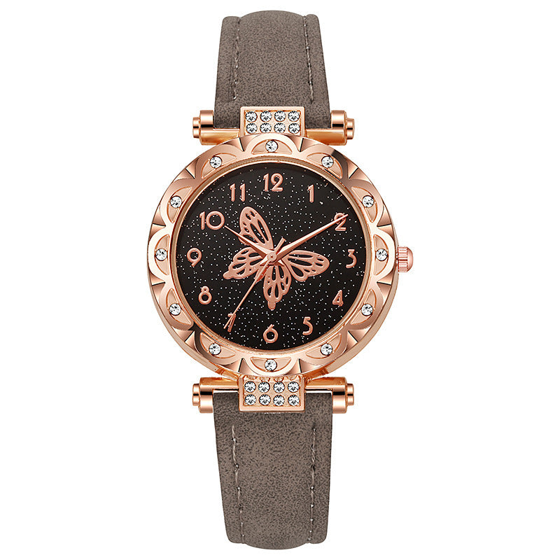 Wholesale direct sales: new fashionable women's watches for cross-border e-commerce - stylish, minimalist butterfly quartz watches