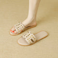 Xiaoxiangfeng rivet slippers for women outwear2025 summer new arrivalflatsfashion beautiful seaside beach sandals flip-flops