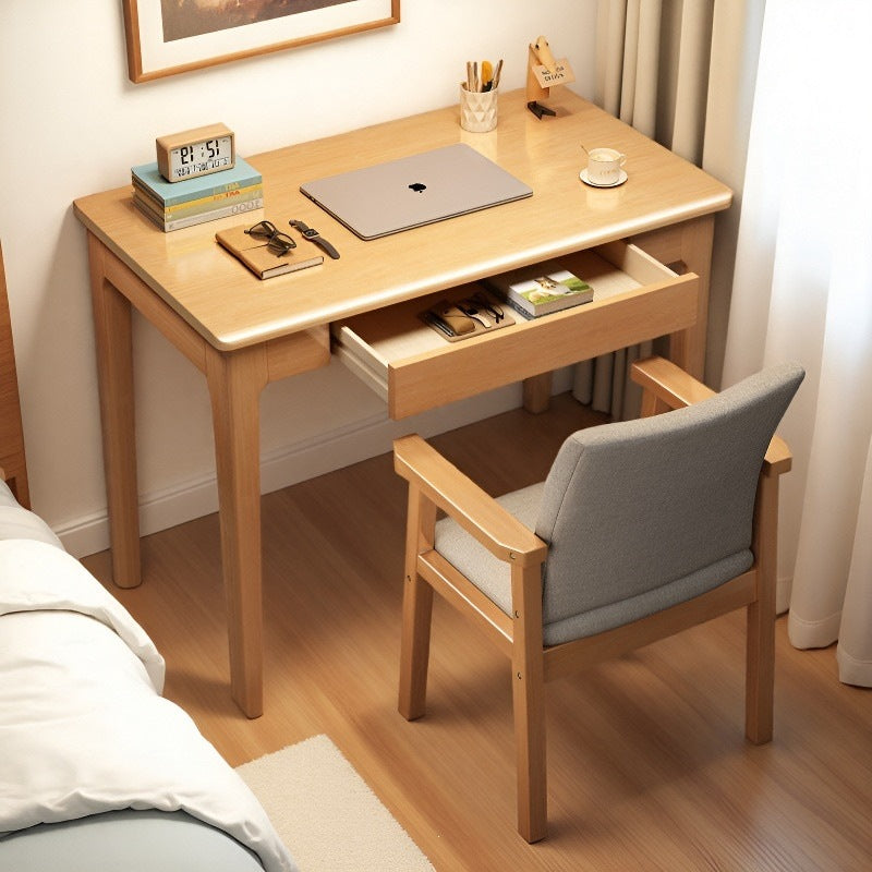 All solid wood desk small apartment bedside student study table for home computer desk office desk bedroom adult writing desk
