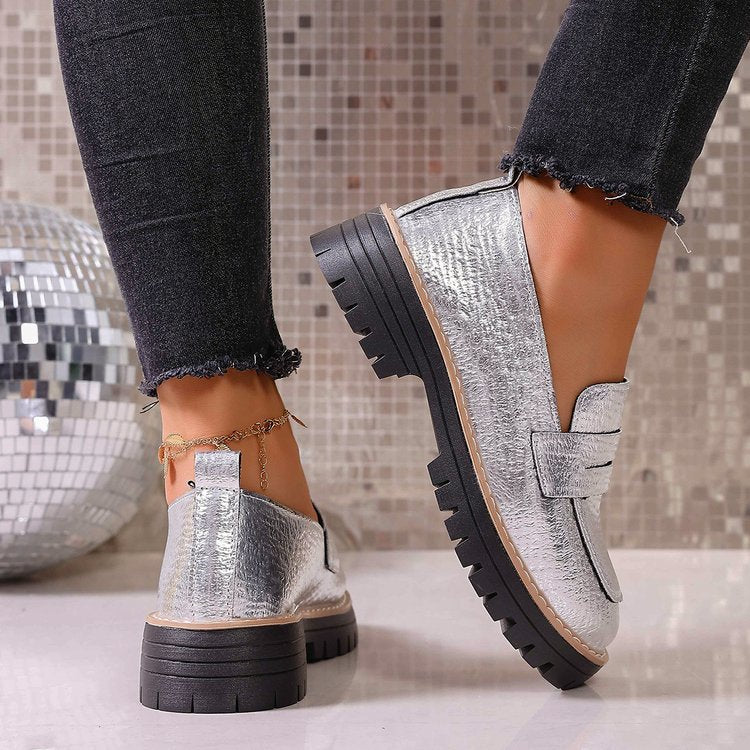 autumn new arrival: plus-size chunky sole loafers for women - wholesale available, dropshipping to  & , sizes 36-43