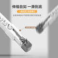 Curtain window screen aluminum alloy track slide curtain rod telescopic curtain track silent side mounted top mounted guide rail single rail