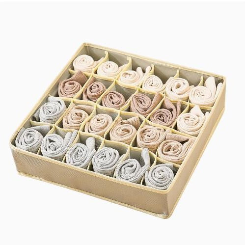 Home Furnishing Day New Material Non-woven Four-piece Storage Box Fabric Storage Box Bras Storage Box Underwear Finishing