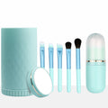 Heart mirror brush set-type a-clear water blue+opp packaging