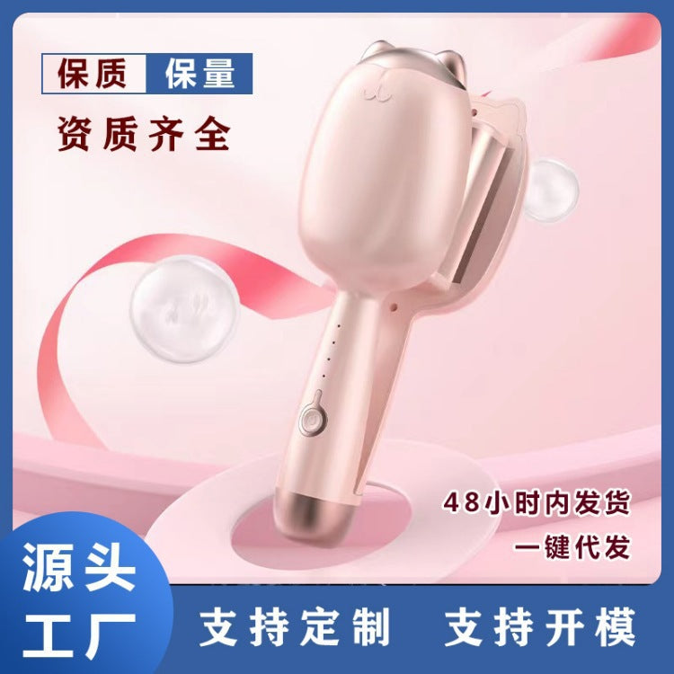 Cross-border cat paw 32mm cute fun egg roll stick mini Internet celebrity small curling iron girls dormitory lazy curling iron