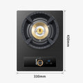 Thirteen-chamber direct injection fierce fire single stove energy-gathering natural gas liquefied gas gas stove built-in dual-purpose gas stove