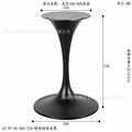 Tulip stainless steel hardware bedside table hotel b&b engineering horn feet light luxury living room corner table factory wholesale