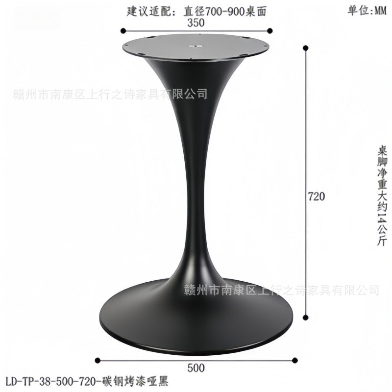 Tulip stainless steel hardware side table hotel b&b project customized light luxury living room corner table factory wholesale