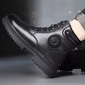 Boots men's new arrivalwinterfleece-linedthickenedheattechmen's high-top cotton shoes soft leather outdoor snow boots