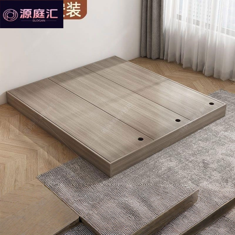 Solid wood tatami bed frame package installation japanese style platform bed floor-standing tatami light luxury creative multi-functional board bed