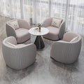 Luxury office sales center negotiation table and chair set, hotel lobby sofa seating area, reception room sofa combination