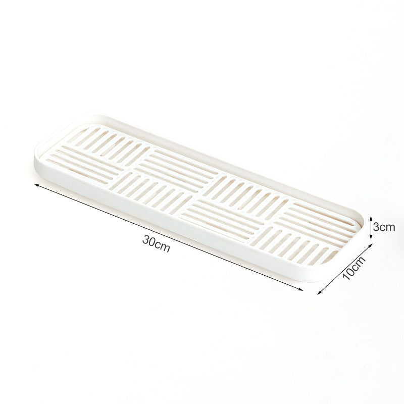 Bathroom Toilet Wash Side Storage Box Plastic Household Drain Tray Desktop Wash Side Toothbrush Cup Holder Tray