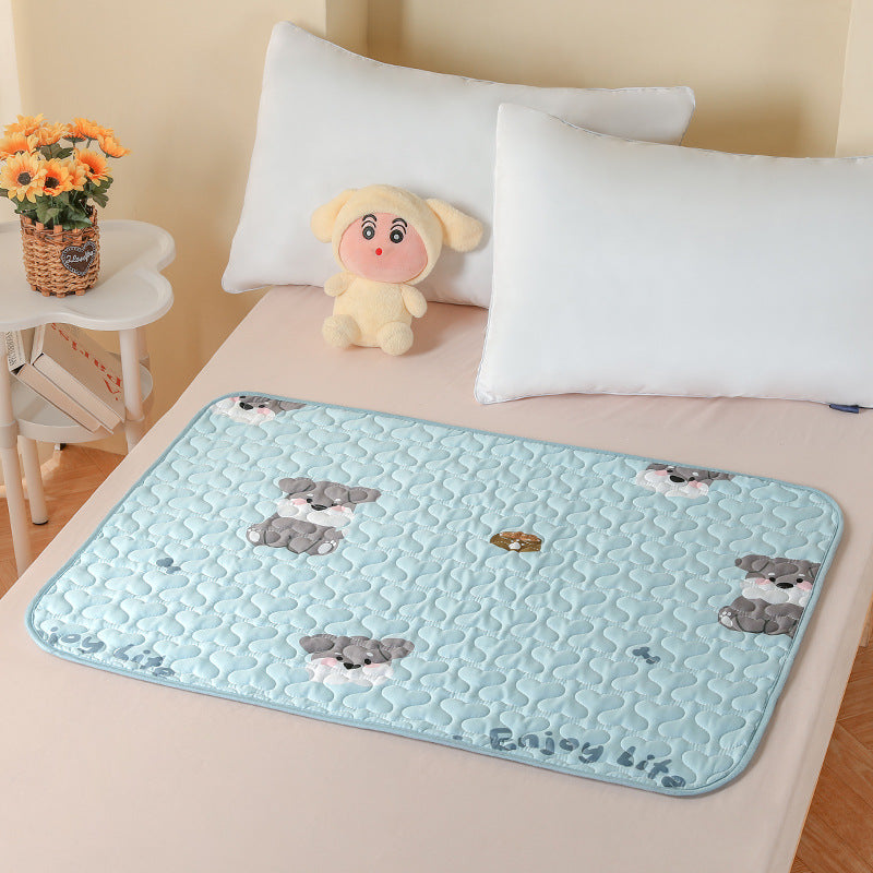 Diaper pad maternal and infant grade a pure cotton waterproof large size dry and breathable machine washable kindergarten baby bed sheet plus