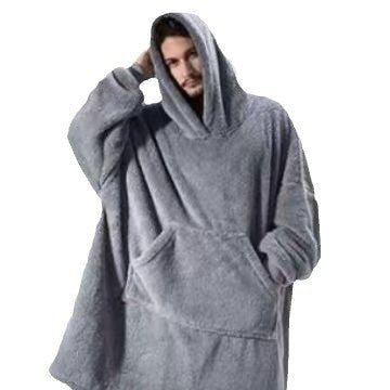 thickened nightgown lazy clothes pullover fleece hooded tv blanket outdoor cold-proof clothes lazy pajamas wholesale