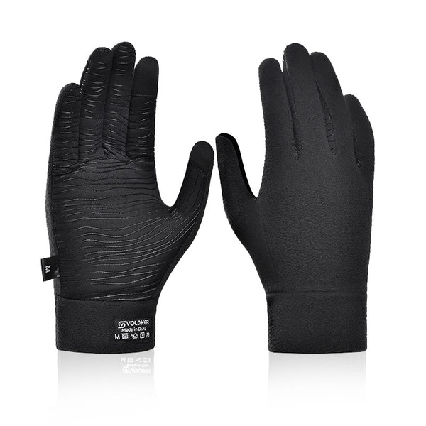 Cycling gloves men's winter windproof waterproof touchscreen outdoor sports gloves bicycle fleece thermal gloves