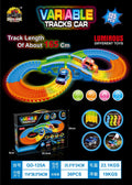 New arrival cross-border assembleable kids toys cool luminous track toy car lighting toys patchwork track piece