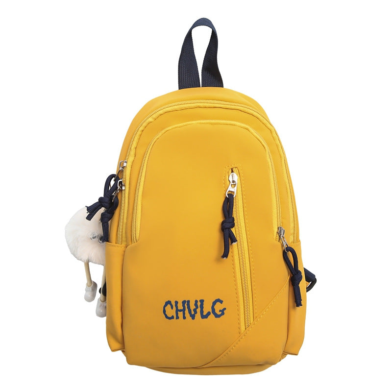 Cross-border 2025 new men's and women's outdoor fashion breast bag large capacity lightweight shoulder bag Oxford cloth casual messenger bag