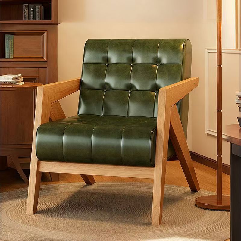 Richard nordic solid wood single sofa chair living room french cafe hotel retrob&b balcony lazy chair