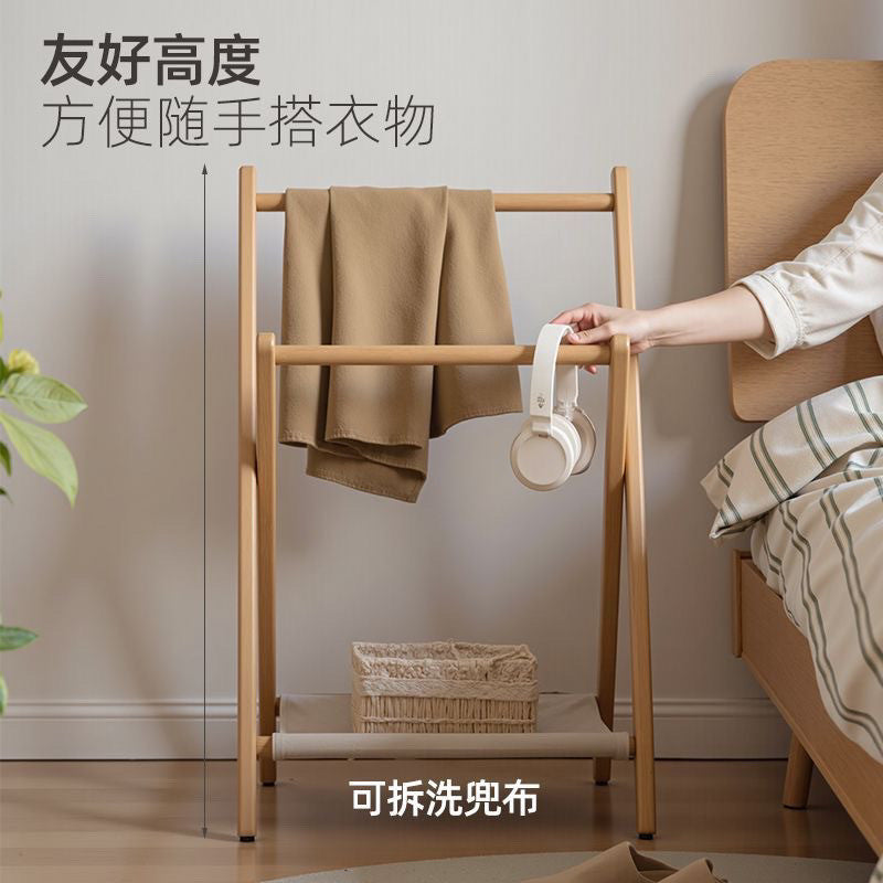 Clothes hanger foldable indoor floor-standing bedroom clothes hanger for home living room balcony clothes drying rack wholesale simple coat rack