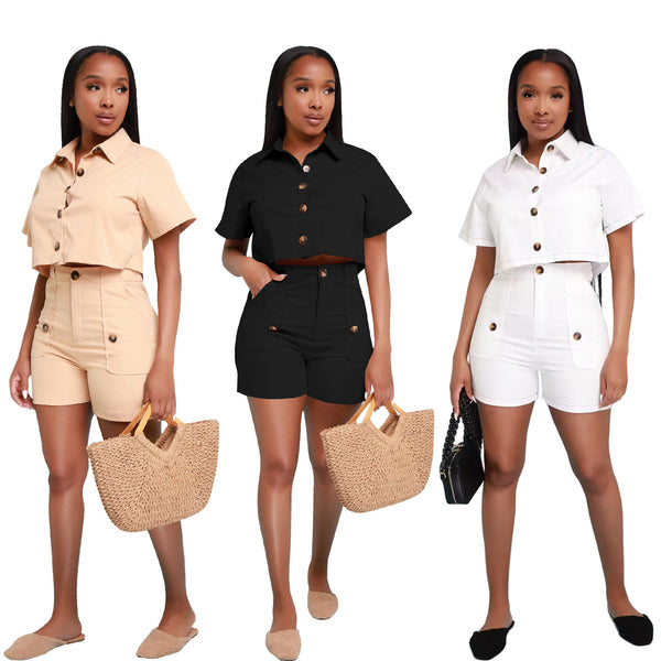 YD8756-A3 special products are non-refundable and non-exchangeable. European and American women's clothing fashion and leisure four-sided elastic cardigan two-piece set