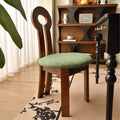 Key chair walnut color [green velvet cushion]