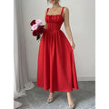 code new arrival  women's original elegance suspender dress neckline decoration tie back