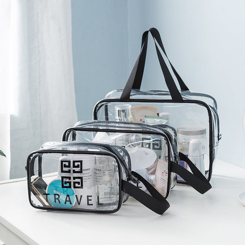 Wash bag Travel storage Premium waterproof pvc storage bag Cosmetic bag Portable portable cosmetic bag Transparent