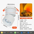 Sun never sets spotlight embedded adjustable angle living room entrance wall wash light picture light surface mounted sunset red atmosphere light