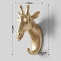 European-style decorative wall hooks - super strong adhesive, no-drill door back hooks, multi-purpose deer head hooks for hanging clothes