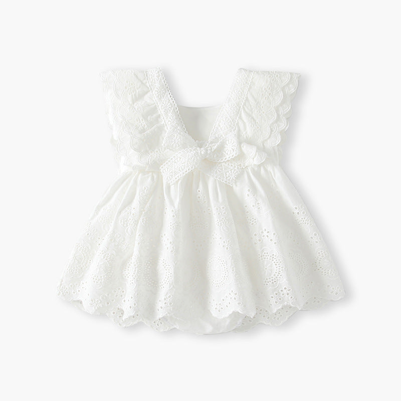 Girls' summer dress  new style: french lace sleeveless tank dress for baby girls, chic and stylish little girl's dress