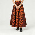 Fashion   skirt long african women's a-line tie back waist slimming look wax cloth large swing skirt