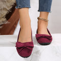 export women's lightweight soft sole loafers - spring/autumn new collection, bow accent, comfortable, non-slip ladies' flats