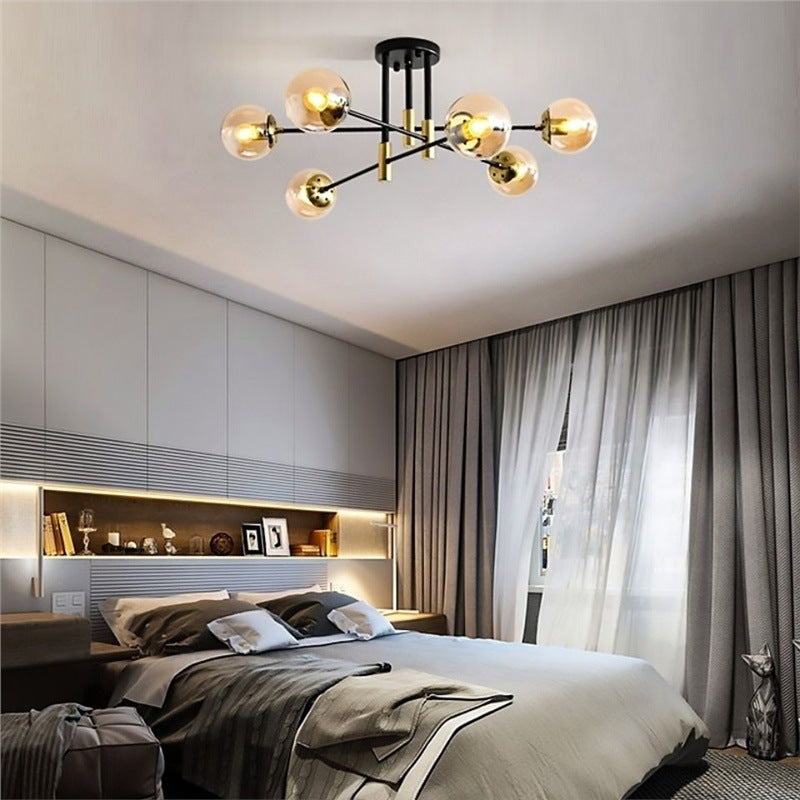 Light luxury LED ceiling light Post-modern simple living room light New home atmosphere ins Nordic bedroom room lighting
