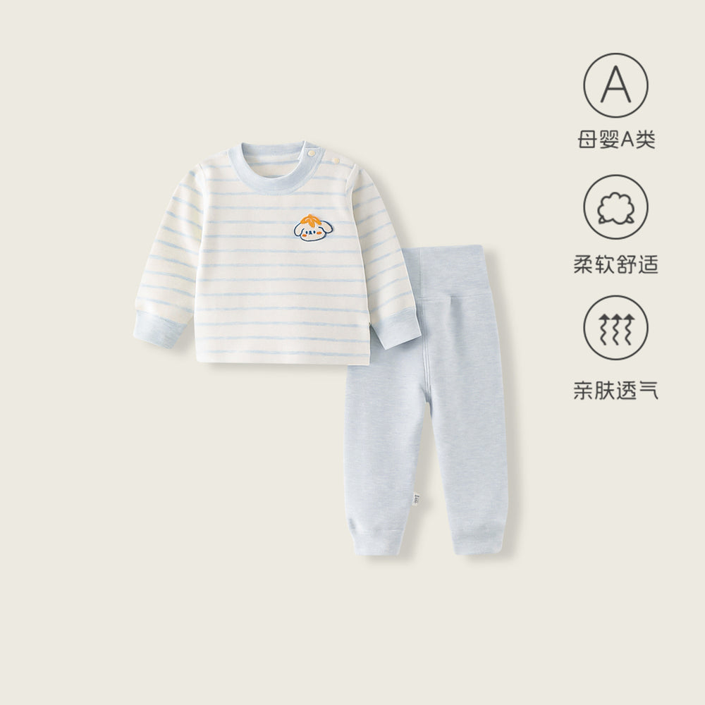 Baby autumn clothes and long pants suit high waist comfortable velvet separatesheattechintimatesfall and winter home clothes infant pajamas wholesale