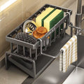 Rag drain rack kitchen for home pool narrow edge dishcloth sponge storage sink faucet storage rack
