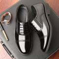 High-quality men's genuine leather dress shoes - premium grade, 100% cowhide leather. clearance sale! business casual, durable, and slip-resistant