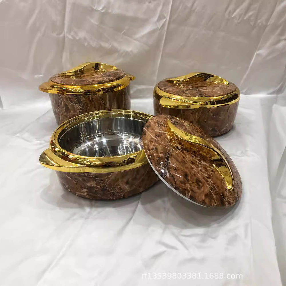 Food warmer factory direct sales 3pcs thermal insulation box 1500ml, 2000ml, 2500ml hot selling in africa